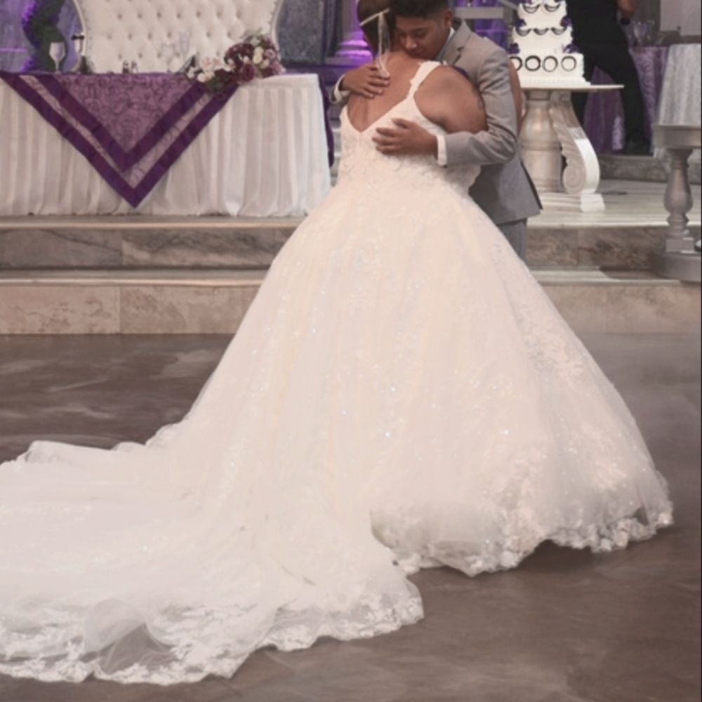 Oleg Cassini wedding gown
